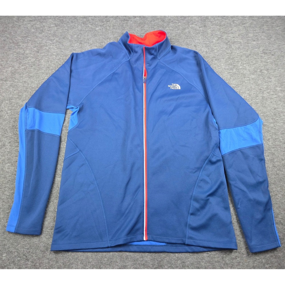 The North Face Jacket Mens L Blue FlashDry Full Zip Active Performance Thumbhole